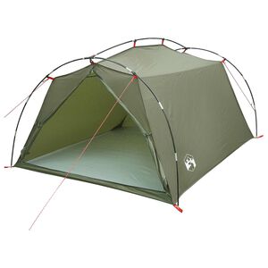 vidaXL Tenda a tunnel 2 persona Verde Oliva