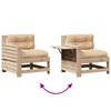 vidaXL Set Salotto Giardino 7 pz Cuscini Antracite Legno Massello Pino