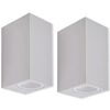 vidaXL Set Lampade da parete per esterno 2 pz