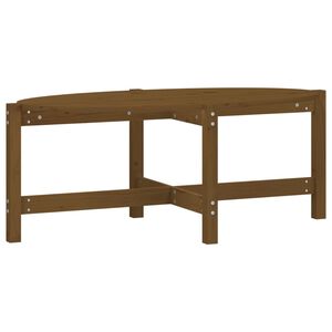 vidaXL Tavolino da Salotto Ambra 118x63x45cm in Legno Massello di Pino