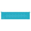 vidaXL Cuscino per Panca da Giardino Turchese 200x50x4 cm in Tessuto