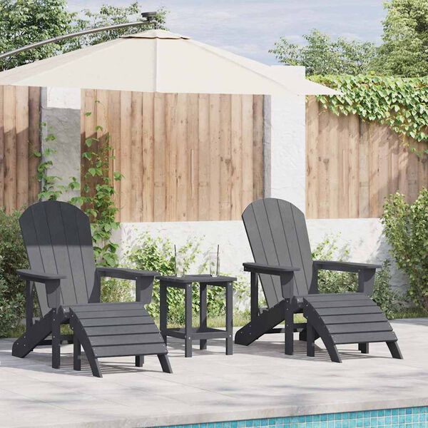 vidaXL Sedia da Giardino 2 pcs Grigio chiaro 83 x 74 x 92 cm