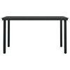 vidaXL Set da Pranzo da Giardino 7 pz Nero