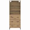 vidaXL Credenza con cassetto Rovere artigianale 69,5 x 34 x 180 cm