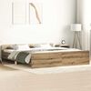 vidaXL Giroletto senza Materasso Rovere Artigianale 160x200 cm