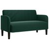 vidaXL Divano Divanetto Verde Scuro 109 cm Velluto