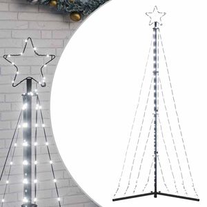 vidaXL Albero di Natale a LED 339 LED Bianco Freddo 187 cm