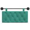 vidaXL Testata appesa Turchese 100 x 55 x 7 cm Velluto