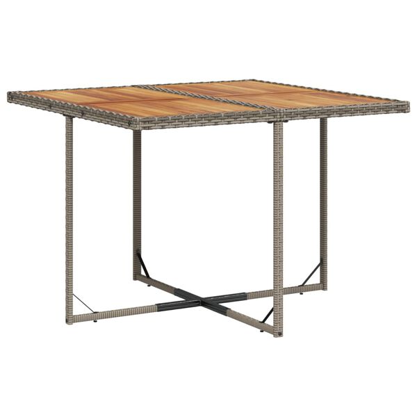 vidaXL Set da Pranzo da Giardino 5 pz con Cuscini in Polyrattan Grigio