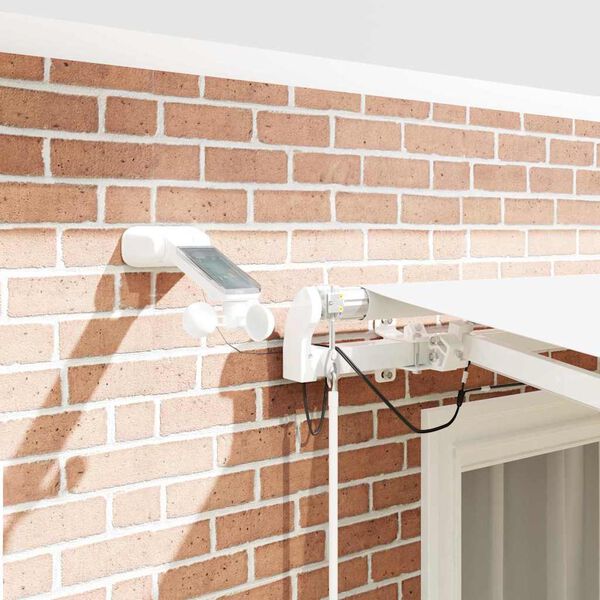 vidaXL Tenda Retrattile Bianco 300 x 250 cm Poliestere e Metallo