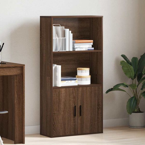vidaXL Libreria Rovere Marrone 60x24x120 cm in Legno Multistrato