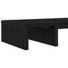 vidaXL Supporto Monitor Regolabile Rovere Nero 60x24x10,5cm Truciolato