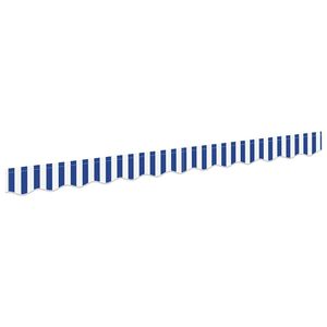 vidaXL Sostituzione della mantovana per tenda Blu e Bianco 230 x 20 cm