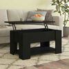 vidaXL Tavolino da Salotto Nero 79x49x41 cm in Legno Multistrato