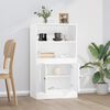 vidaXL Credenza Bianca 60x35,5x103,5 cm in Legno Multistrato