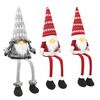 vidaXL Set di gnomi seduti con luci LED 3 pz Rosso e Grigio 20 x 60 cm
