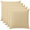 vidaXL Federa 6 pz HEERLEN Beige 65 x 65 cm Poliestere
