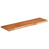 vidaXL Mensola a Muro 70x20x2,5cm Rettangolare Legno Acacia Bordi Vivi