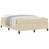 vidaXL Letto a molle Crema 160 x 200 cm Tessuto