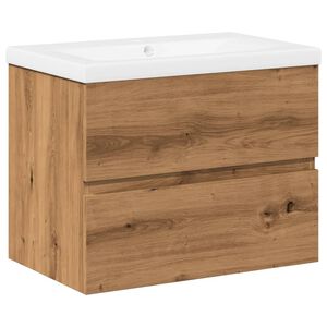 vidaXL Mobile con Lavabo Integrato Rovere Artigianale