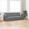vidaXL Divano-letto da pavimento 200cm Grigio scuro Velluto