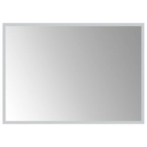 vidaXL Specchio da bagno LED Trasparente 70 x 50 cm vetro temperato