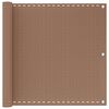 vidaXL Schermo da balcone 75 x 800 cm HDPE e alluminio Rettangolare