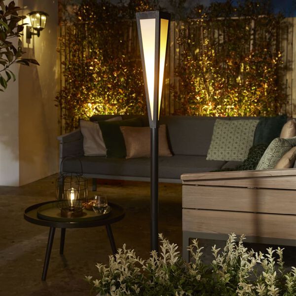 Luxform Luce Solare a LED da Giardino Wehmouth Nera e Bianca