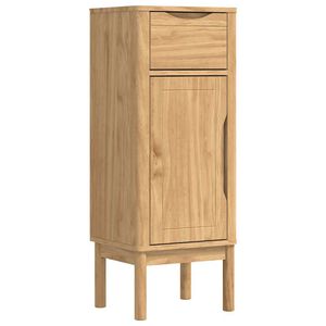vidaXL Mobile da Bagno con porta FLORO Marrone cerato 35 x 30 x 90 cm