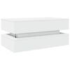 vidaXL Tavolino da Soggiorno con Luci LED Bianco 90x50x40 cm
