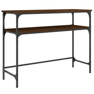 vidaXL Tavolo Consolle Rovere Marrone 100x35,5x75 cm Legno Multistrato