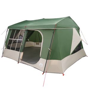 vidaXL Tenda familiare con telo da pioggia resistente all'acqua Verde
