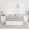 vidaXL Comodini 2 pcs Bianco Lucido 40 x 30 x 467 cm Legno multistrato