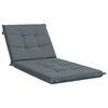 vidaXL Cuscino per Lettino GEMERT 100% Poliestere Blu 190 x 80 x 9 cm