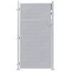 vidaXL Cancello da giardino Argento 96 x 180 cm Acciaio inossidabile