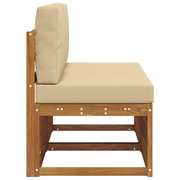 vidaXL 2 Pezzo Divano centrale per esterno Legno di Acacia Massello