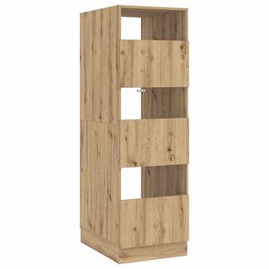 vidaXL Mobile da lavanderia Rovere artigianale 50 x 68 x 162 cm
