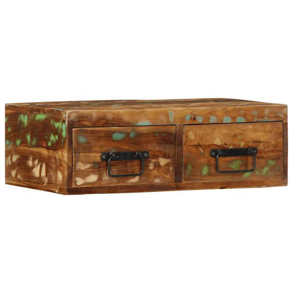 vidaXL Mobile TV a Parete 60x30x19 cm in Legno Massello di Recupero