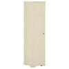 vidaXL Armadietto in Plastica 40x43x164 cm Effetto Legno Bianco Angora
