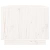 vidaXL Tavolino da Salotto Bianco 80x50x40 cm Legno Massello di Pino