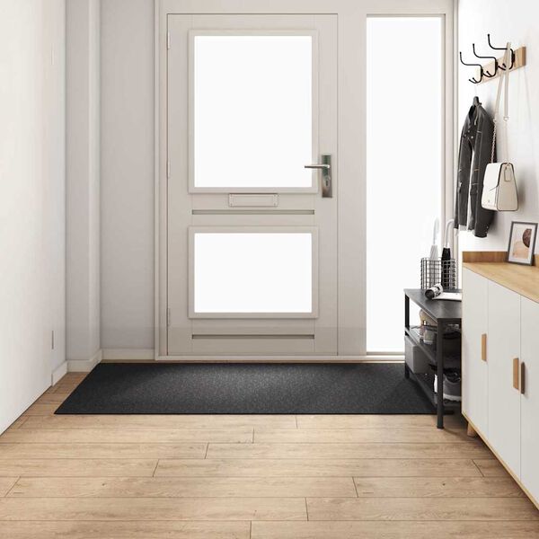 vidaXL Runner in Moquette Grigio scuro 100 x 200 cm 100% Polipropilene