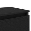 vidaXL Armadio da Notte Rovere Nero 40 x 35 x 50 cm Legno multistrato