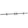 vidaXL Kit di Binari per Porte Scorrevoli 305 cm Acciaio Nero