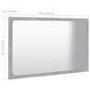 vidaXL Set Mobili da Bagno 2 pz Grigio Cemento in Legno Multistrato