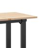 vidaXL Tavolo da Pranzo Telaio a O 80x50x75 cm Legno Pino e Acciaio
