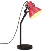 vidaXL Lampada da Scrivania 25 W Rosso Anticato 17x17x60 cm E27