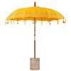 vidaXL Ombrello balinese con base Giallo 215 x 215 x 260 cm