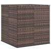 vidaXL Contenitore da Giardino in Rattan PE 100x97,5x104 cm Marrone