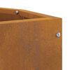 vidaXL Vaso d'angolo Ruggine 30 x 30 x 35 cm acciaio corten