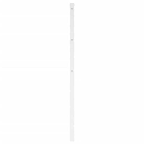 vidaXL Testiera in Metallo Bianco 135 cm